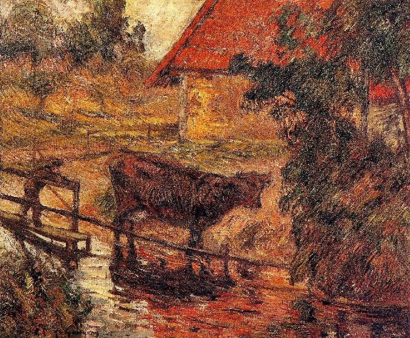 Watering Place by Paul Gauguin