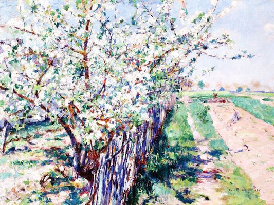 Fruit Trees In Bloom, Grez by William Blair Bruce