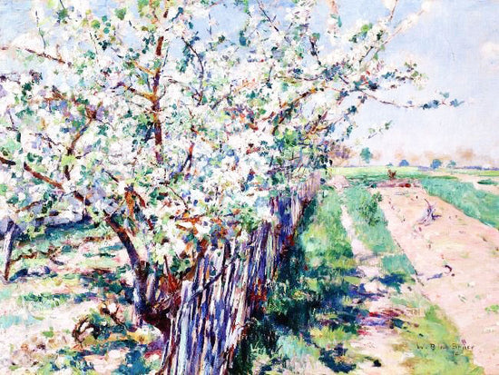 Fruit Trees In Bloom, Grez by William Blair Bruce