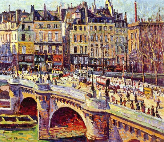 The Quai Conti, Daytime by Maximilien Luce