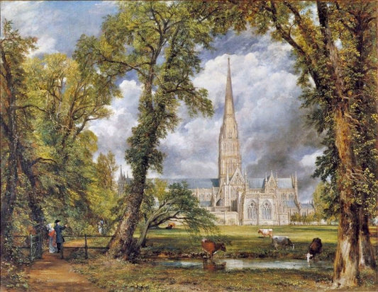Salisbury Cathedral From The Bishop’S Grounds by John Constable