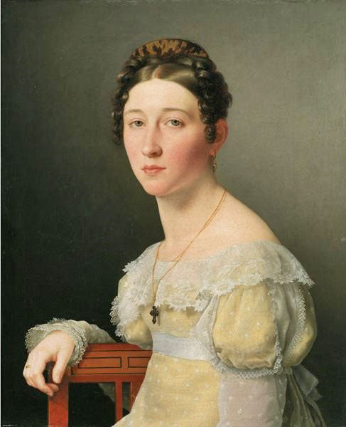 Emilie Henriette Massmann by Christoffer Wilhelm Eckersberg
