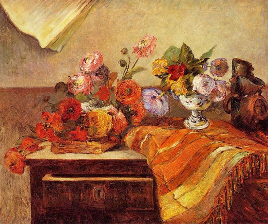 Pots And Bouquets by Paul Gauguin