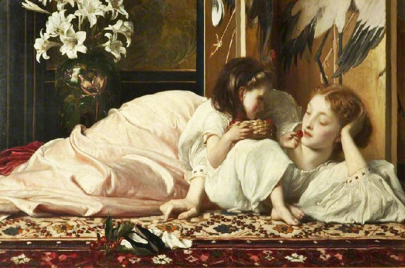 Mother And Child by Sir Frederic Lord Leighton