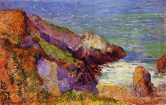 Rocks On The Breton Coast by Paul Gauguin