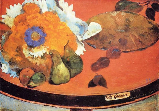 Still Life, Fete Gloanec by Paul Gauguin
