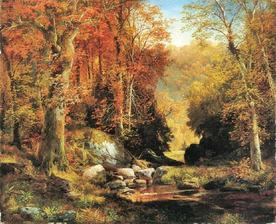 Cresheim Glen, Wissahickon, Autumn by Thomas Moran