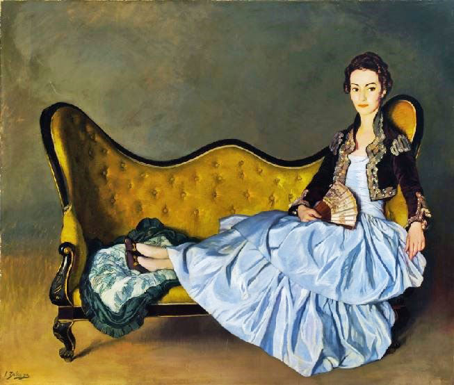 Portrait Of Senora De Garay by Ignacio Zuloaga y Zabaleta