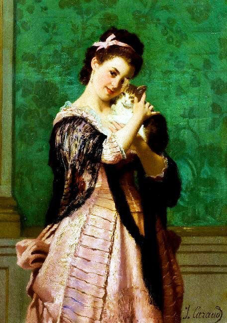 WOMAN WITH A CAT