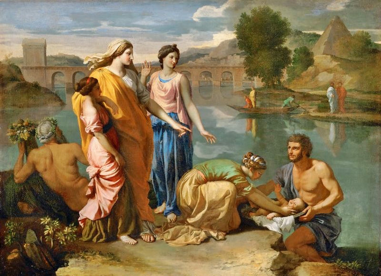 Pharaoh ’S Daughter Finds Baby Moses by Nicolas Poussin