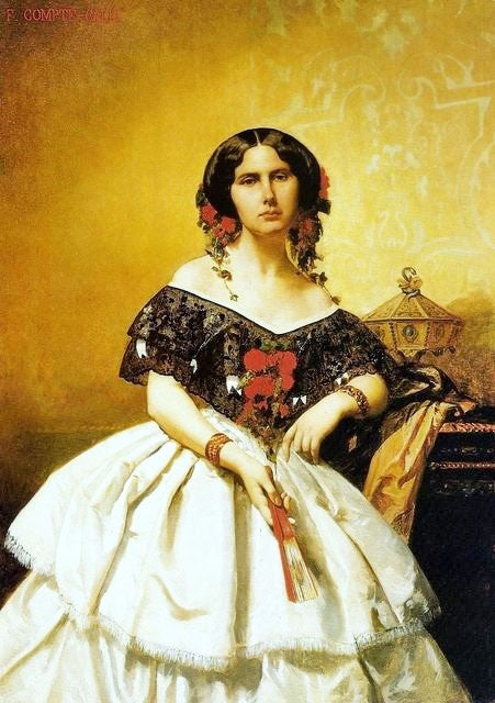 Portrait Of The Marchioness Of Itamaraty by François-Claudius Compte-Calix