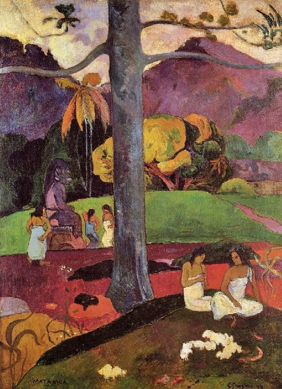 Mata Mua by Paul Gauguin