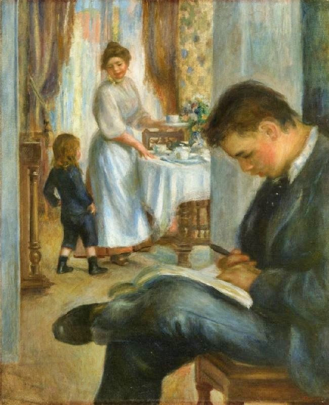 Breakfast At Berneval by Pierre Auguste Renoir