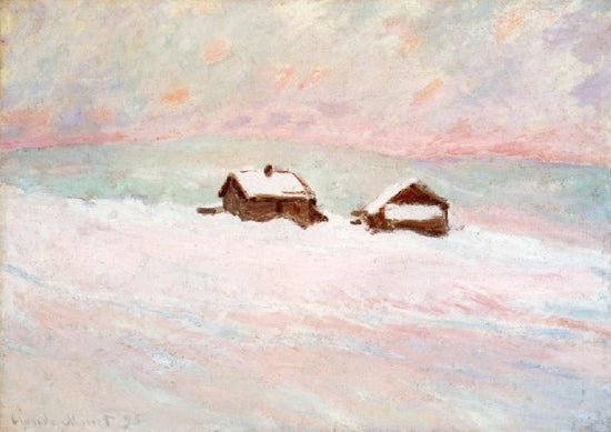 Houses In The Snow, Norway by Claude Oscar Monet