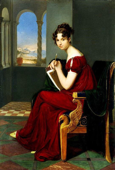 Young Lady With Drawing-Pad by Carl Christian Vogel von Vogelstein