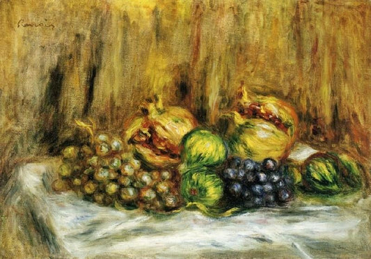 Still Life With Grapes by Pierre Auguste Renoir