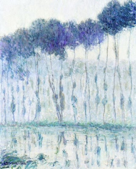 Poplars On The Banks Of The Eure by Gustave Loiseau
