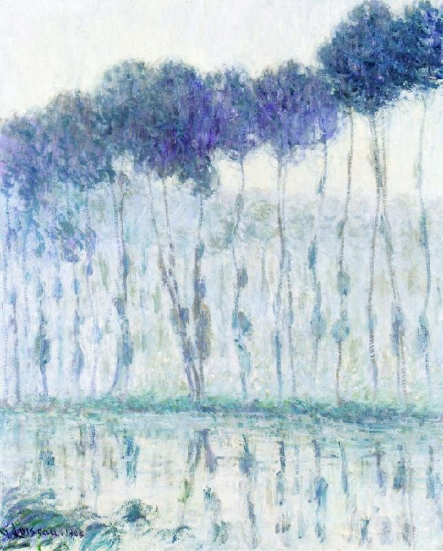 Poplars On The Banks Of The Eure by Gustave Loiseau