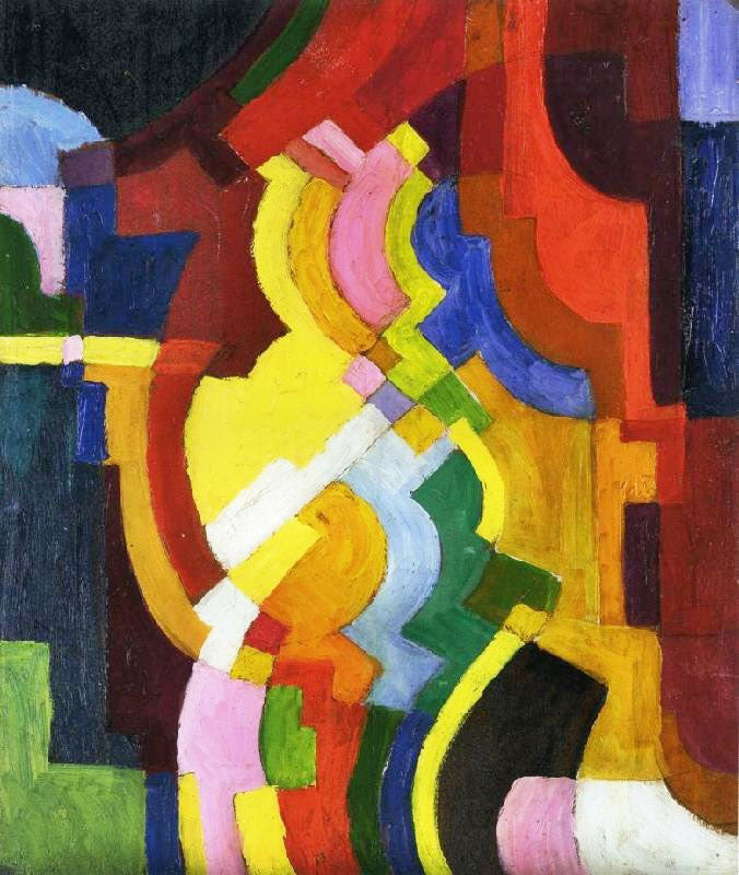 Farbige Formen Iii by August Macke
