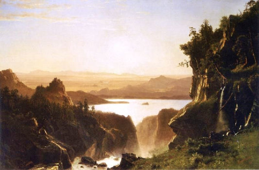 Island Lake, Wind River Range, Wyoming by Albert Bierstadt