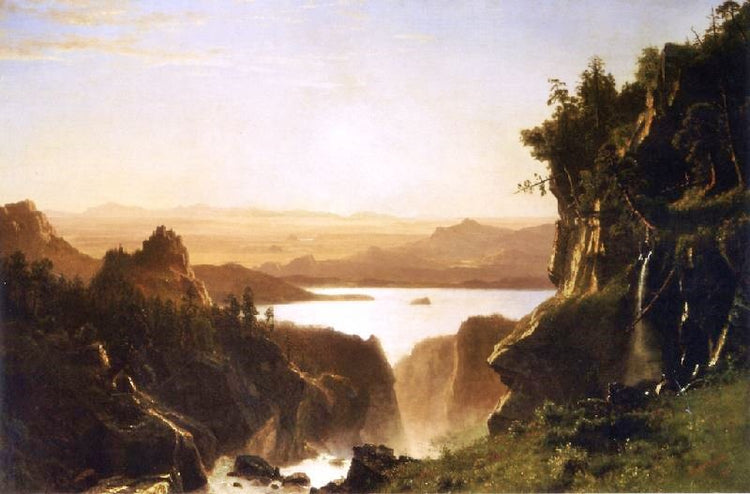 Island Lake, Wind River Range, Wyoming by Albert Bierstadt