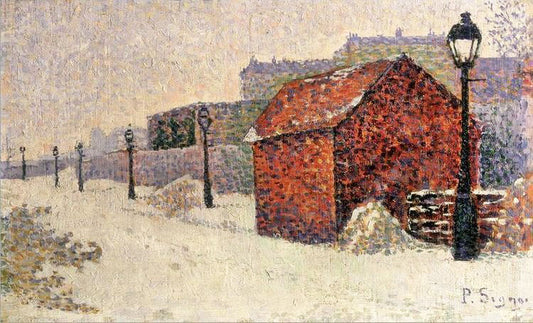 Snow, Butte Montmartre by Paul Signac