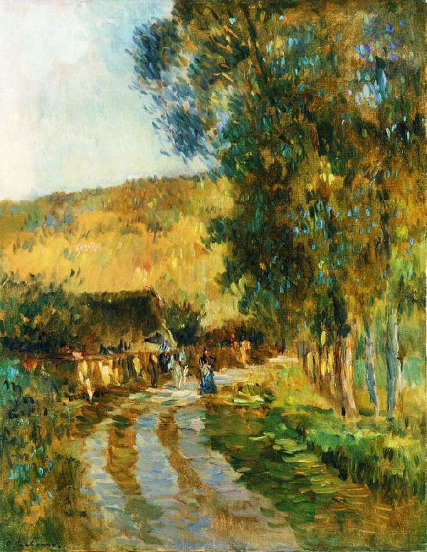 Road In The Vallee De L’Iton by Albert Lebourg