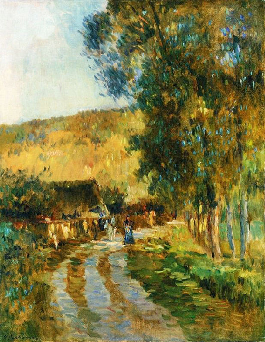 Road In The Vallee De L’Iton by Albert Lebourg