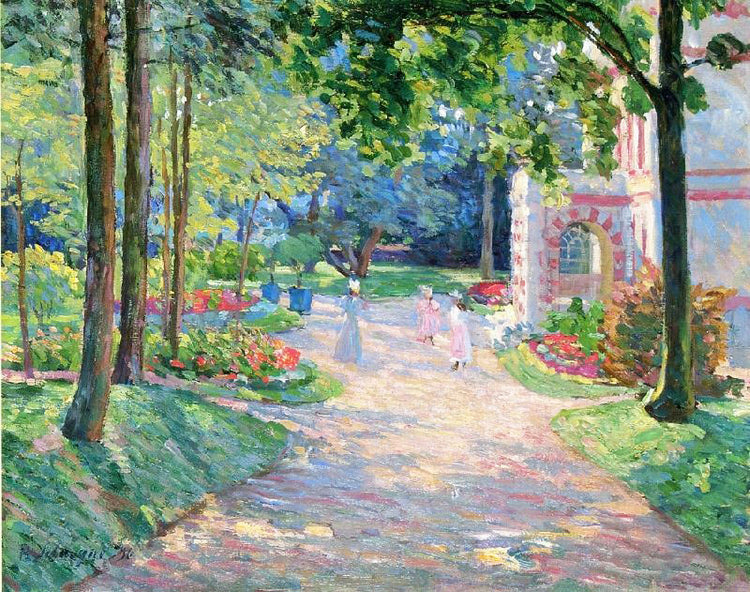 Women And Children In The Parc De Dammartin by Henri Lebasque