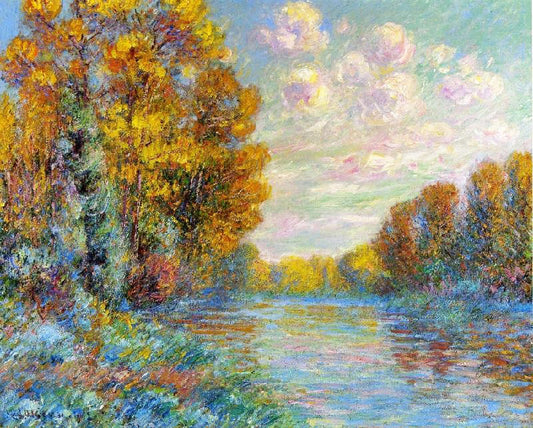 The River In Autumn by Gustave Loiseau