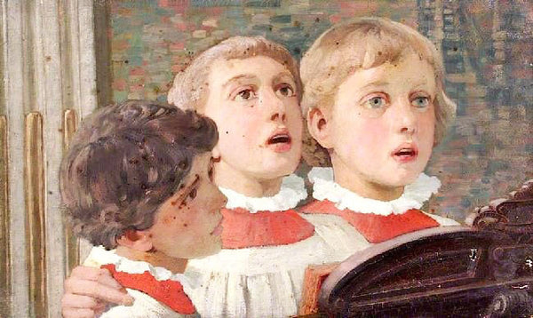 Choir Boys Singing by William Herbert Allen