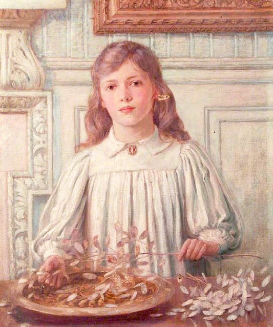 Portrait Of A Girl With Honesty by William Herbert Allen