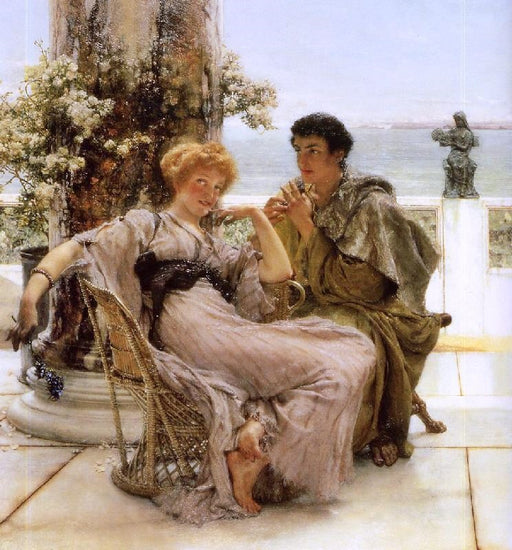 Courtship, The Proposal by Sir Lawrence Alma-Tadema