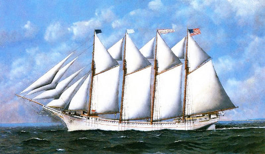 The Sailing Ship ’George W. Truitt, Jr.’ by Antonio Jacobsen