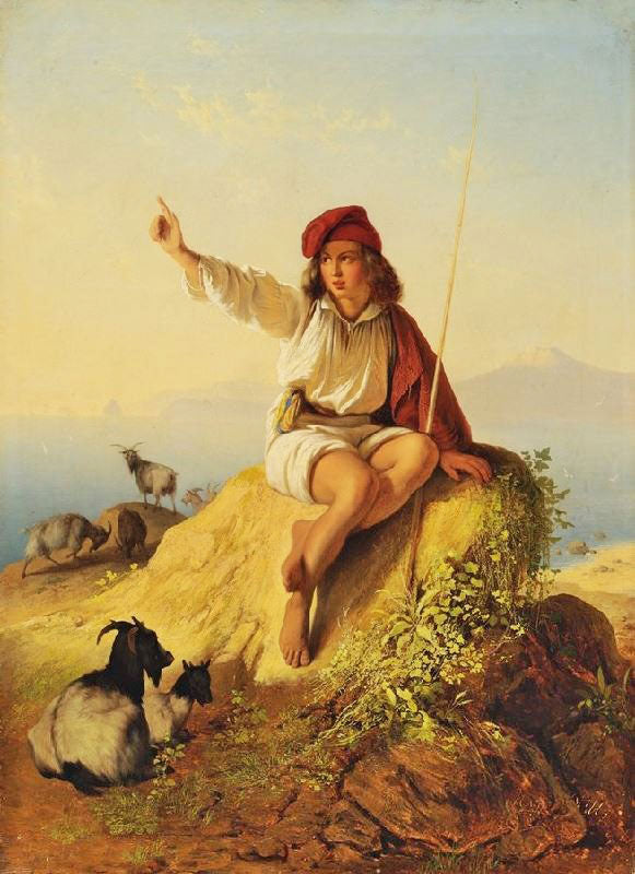 A Neapolitan Shepherd by Karl von Neff