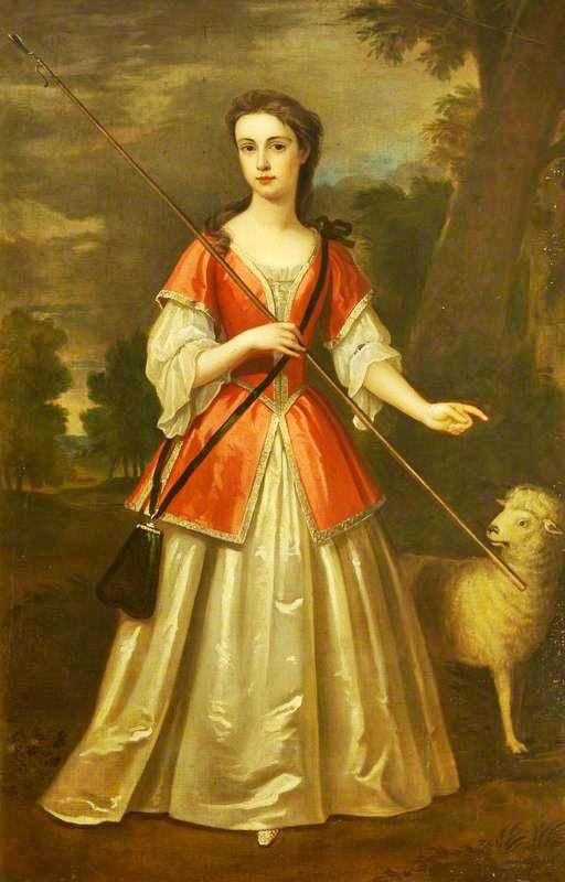 Mary Elizabeth Davenport, Mrs John Mytton, As A Girl by Charles Jervas
