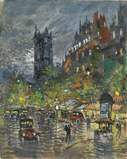 La Tour Saint Jacques by Constantin Alexeevich Korovin