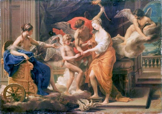 The Marriage Of Cupid And Psyche by Pompeo Batoni