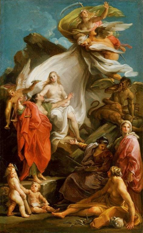 Time Unveiling Truth by Pompeo Batoni