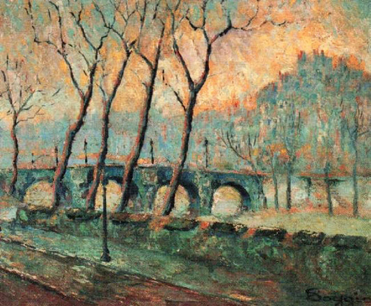 Landscape With A Bridge by Emilio Boggio