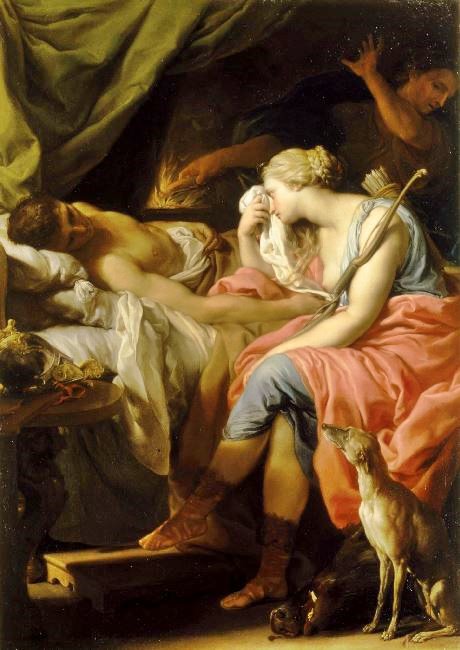 Atalanta Crying Over The Body Of Meleager by Pompeo Batoni