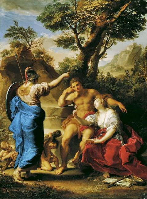 Hercules At The Crossroads (Liechtnsteinversion) by Pompeo Batoni