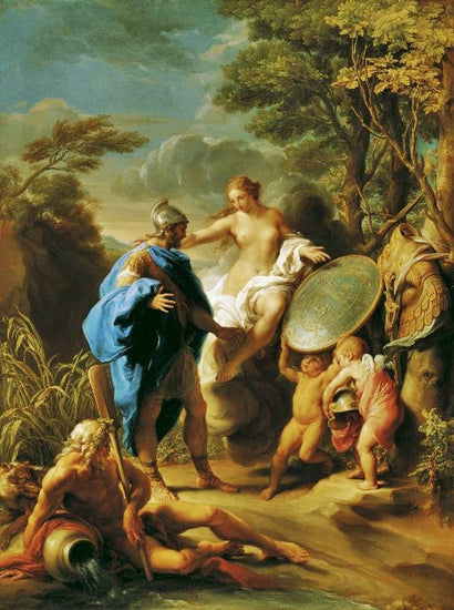 Venus Presenting Aeneas With Armour Forged By Vulcan by Pompeo Batoni
