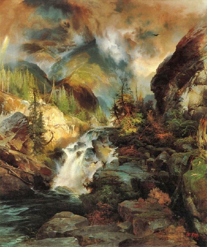 Children Of The Mountain by Thomas Moran
