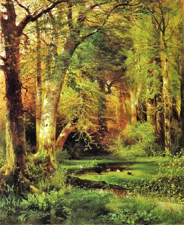 Forest Scene by Thomas Moran