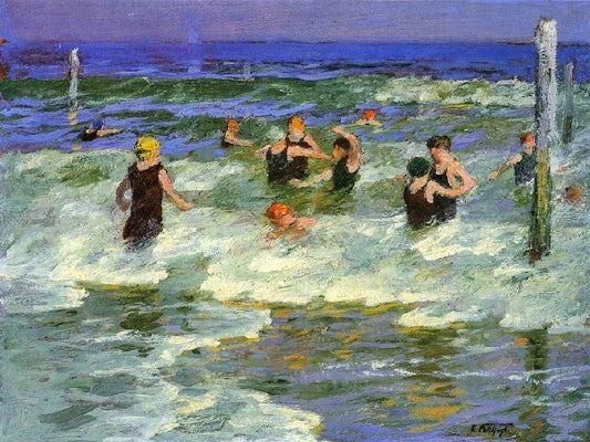Bathing In The Surf by Edward Potthast