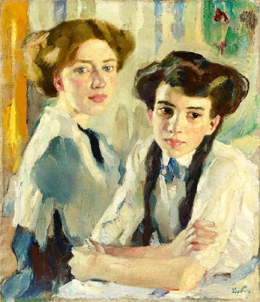 Blonde And Brunette by Leo Putz