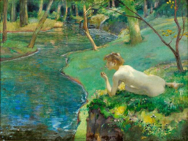 The Water Nymph by Ludwig von Hofmann