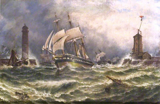 Sunderland Harbour In 1859, The Barque ’Hedvig’ by Stuart Henry Bell