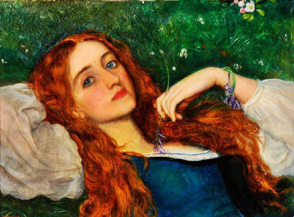 In The Grass, Second Version by Arthur Hughes